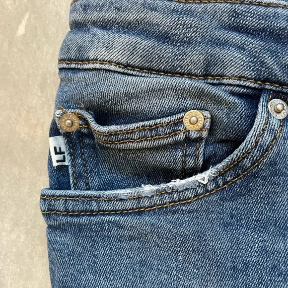 Lovers and Friends Revolve Ricky Medium Wash Distressed 29 - Picture 5 of 7